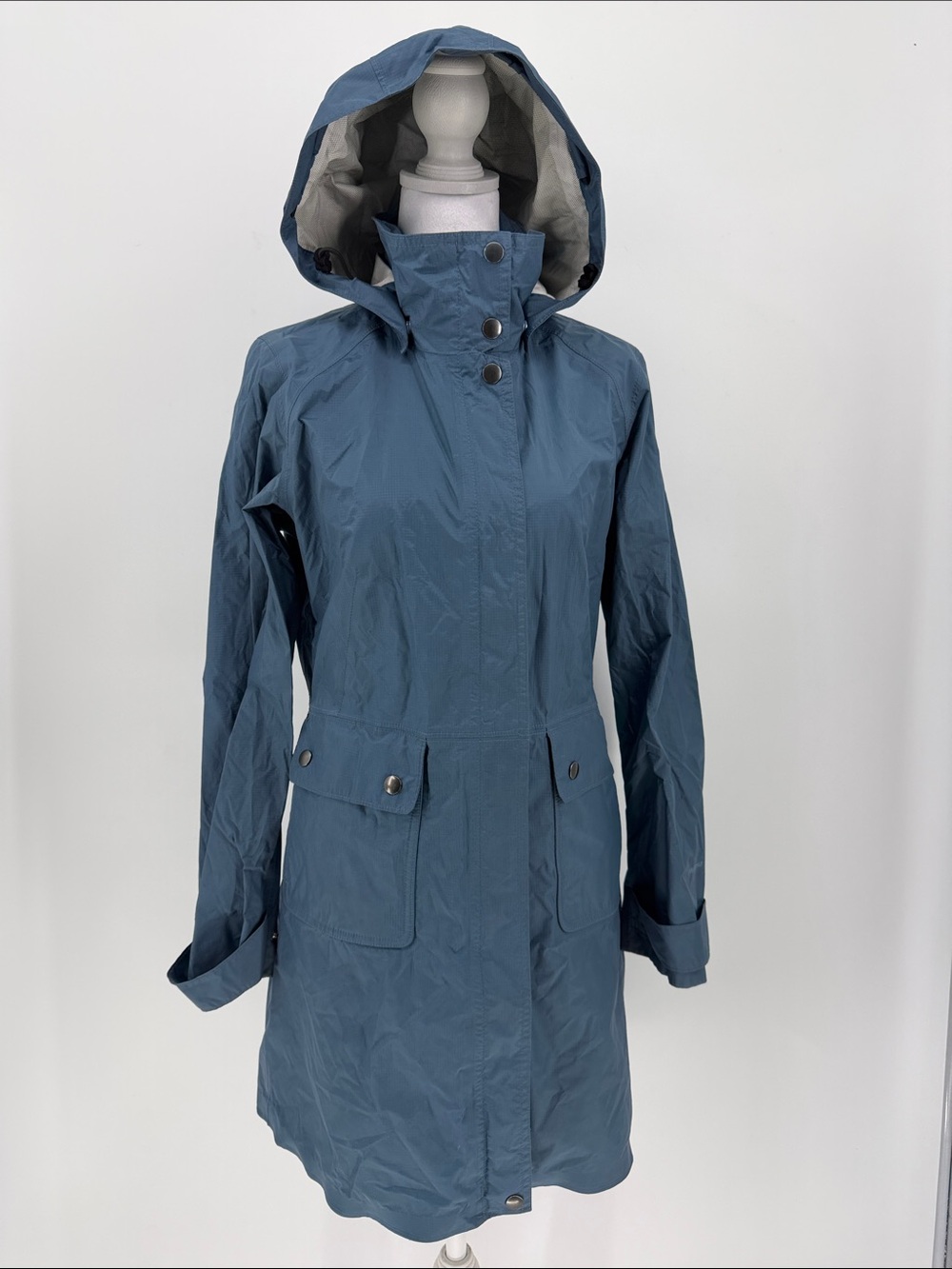 Patagonia Women’s Lightweight Hooded Raincoat Jacket Blue XS
